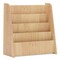 Costway 4-tier Kids Wooden Bookshelf Toddlers Book Rack with Deep Shelves Natural/White